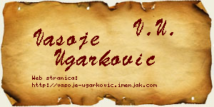 Vasoje Ugarković vizit kartica